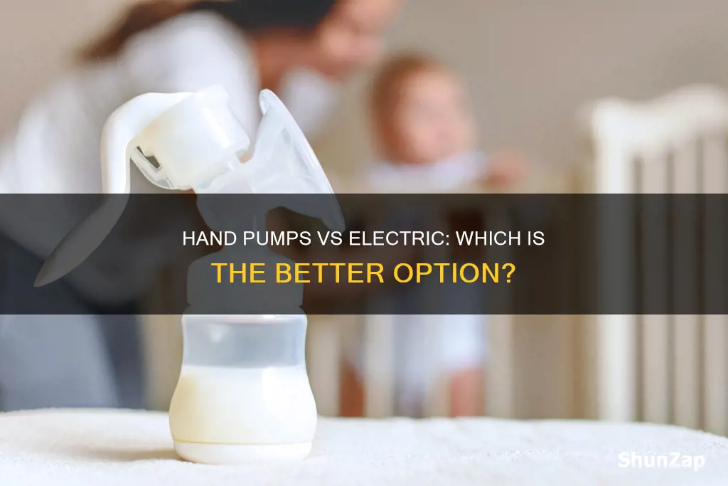what is better hand pump or electric