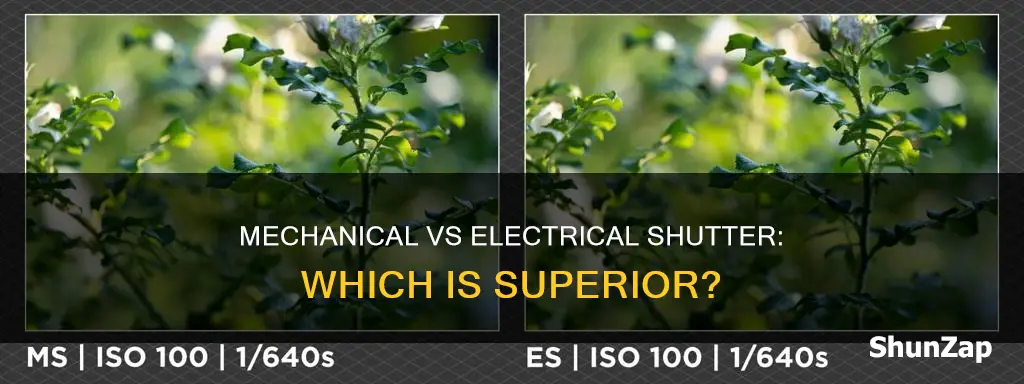 what is better mechanical vs electrical shutter
