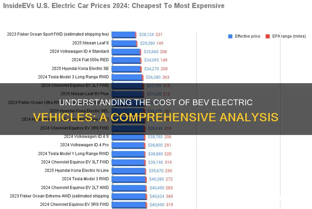 what is bev electric vehicle expensive