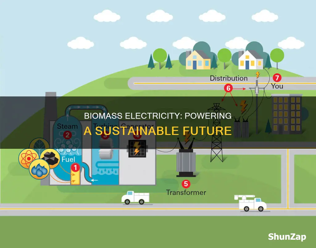 what is biomass converted into electricity by
