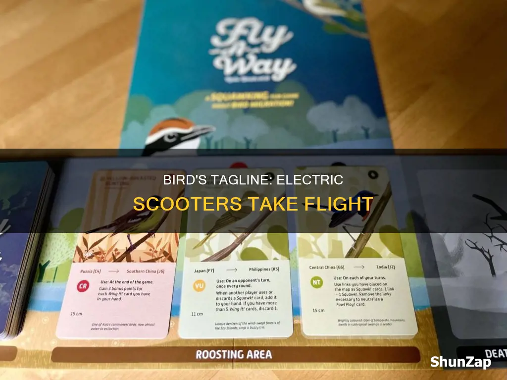 what is bird electric scooter tag line