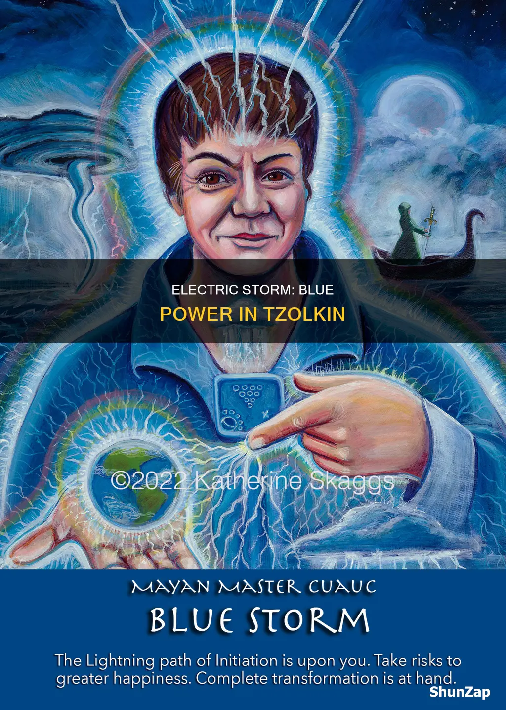 what is blue electric storm in tzolkin