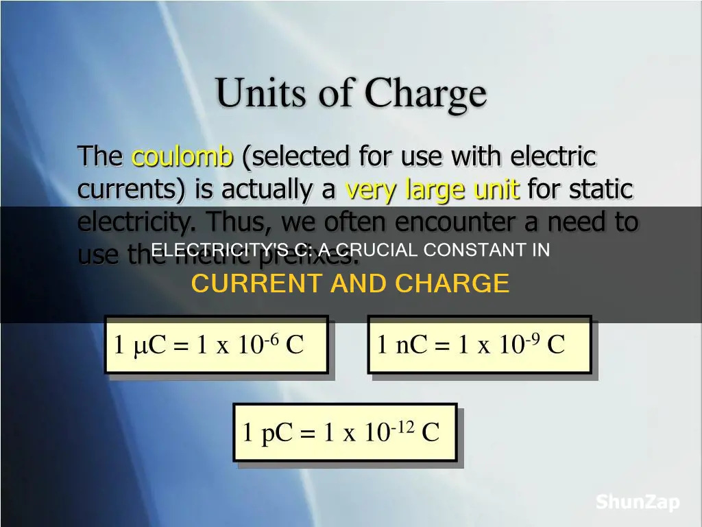 what is c mean in electricity