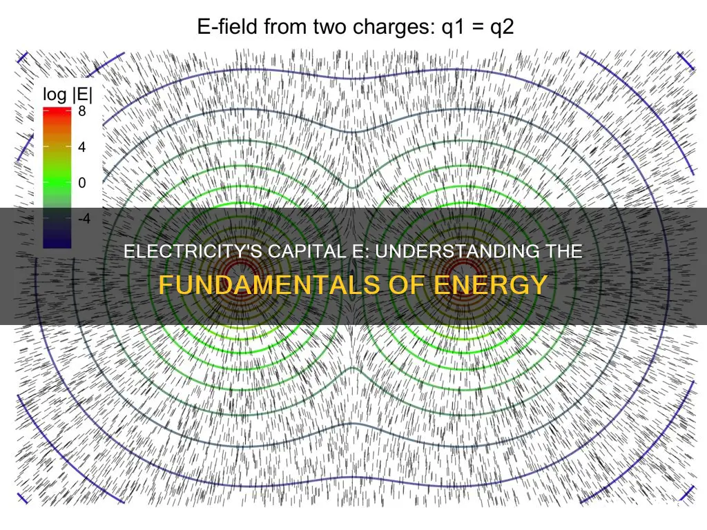 what is capital e in physics electricity