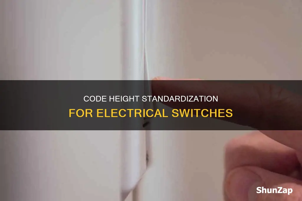 what is code height for electrical switches
