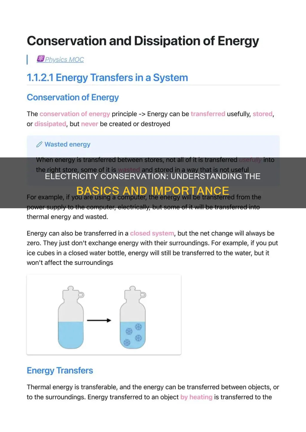 what is conservation of electricity meaning