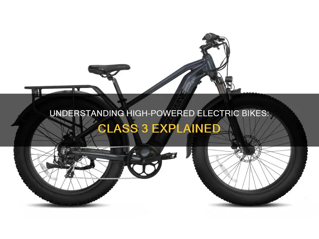 what is considered a class 3 electric bike