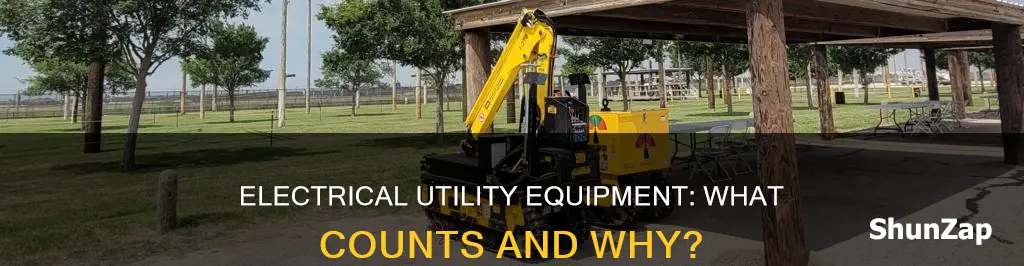 what is considered an electrical utility equipment