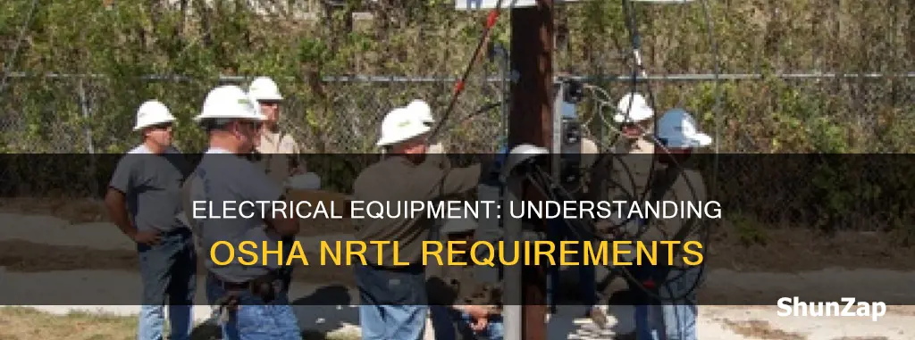 what is considered electrical equipment osha nrtl