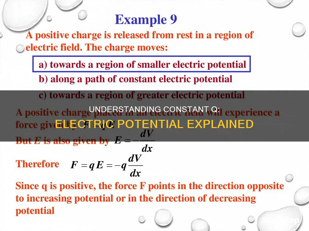 what is constant q for electric potential