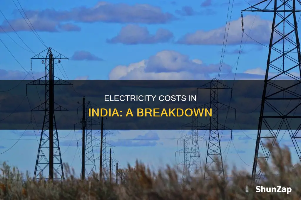 what is cost of electricity in india