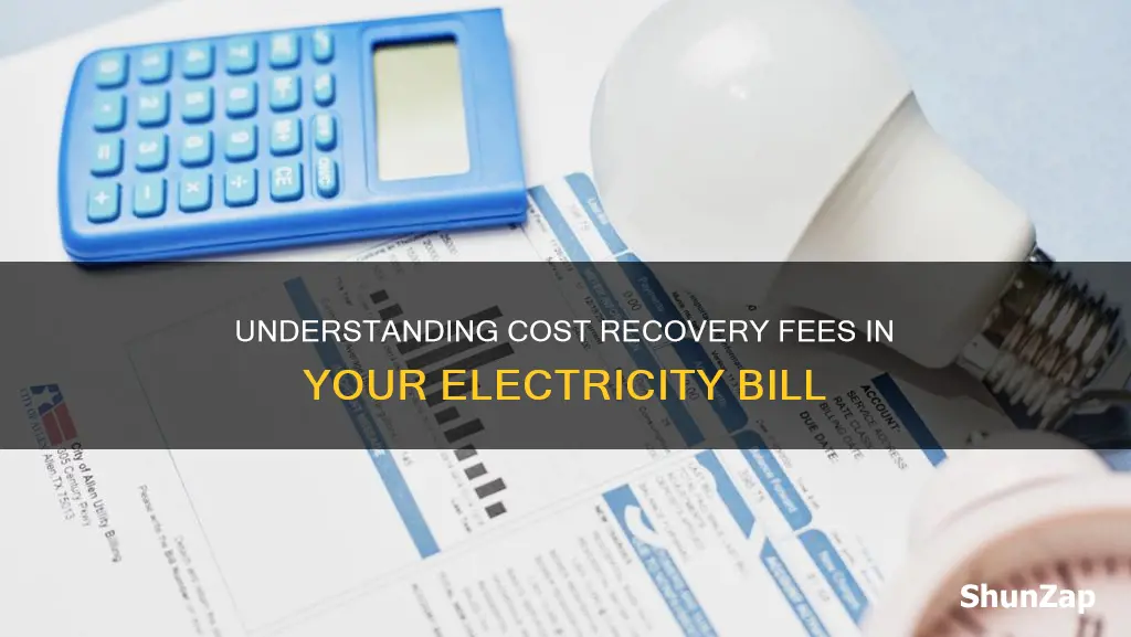 what is cost recovery fee for electricity