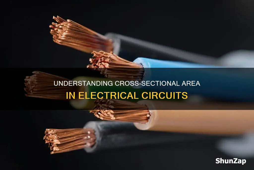 what is cross sectional area in electricity