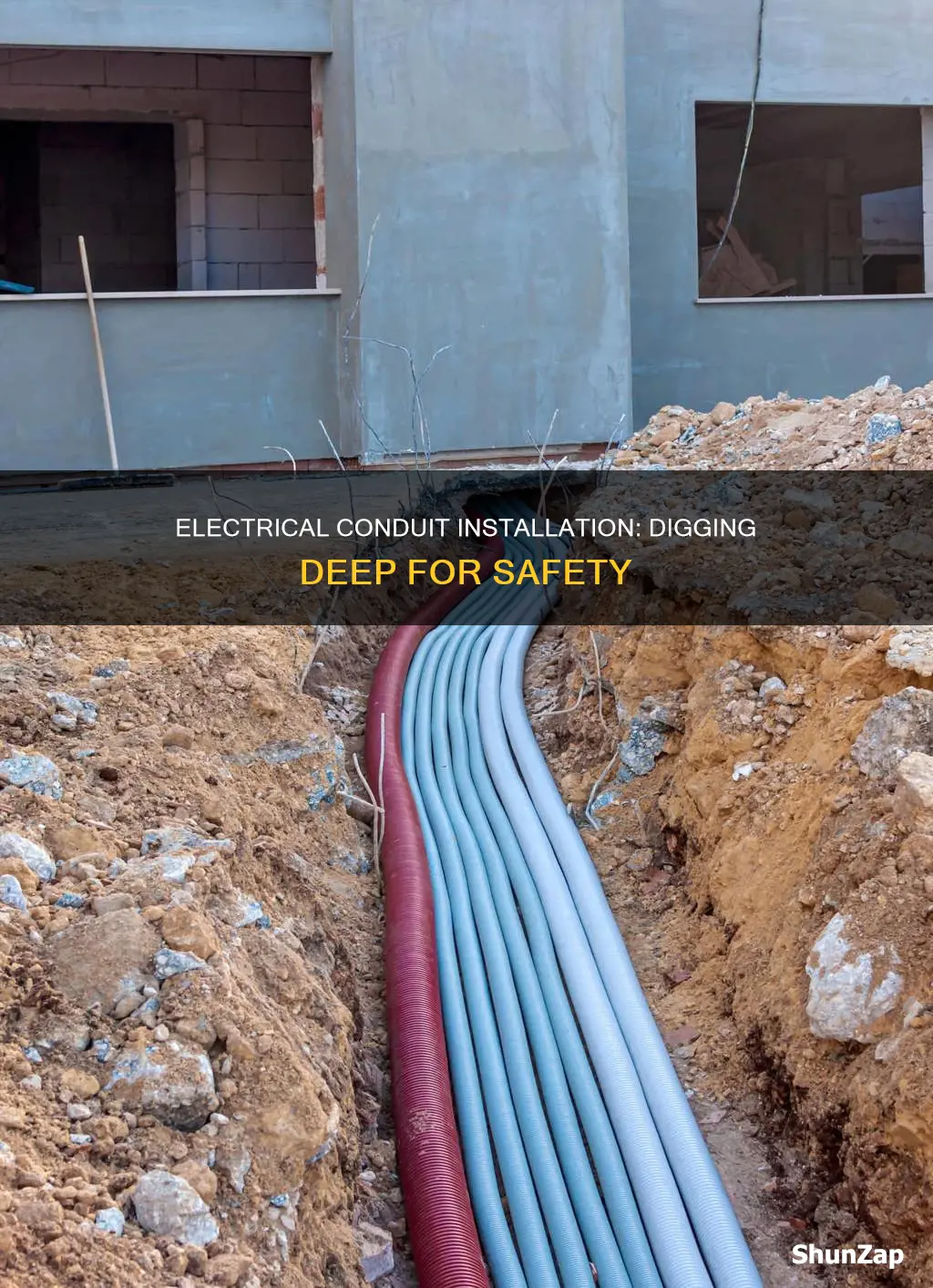 what is depth to run electrical conduit
