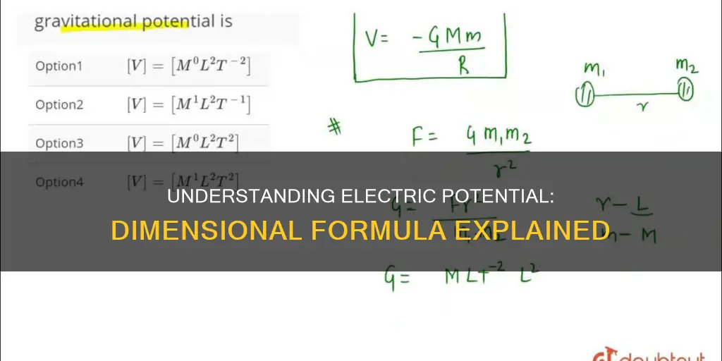 what is dimensional formula of electric potential