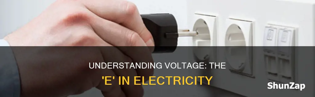 what is e in physics electricity voltage