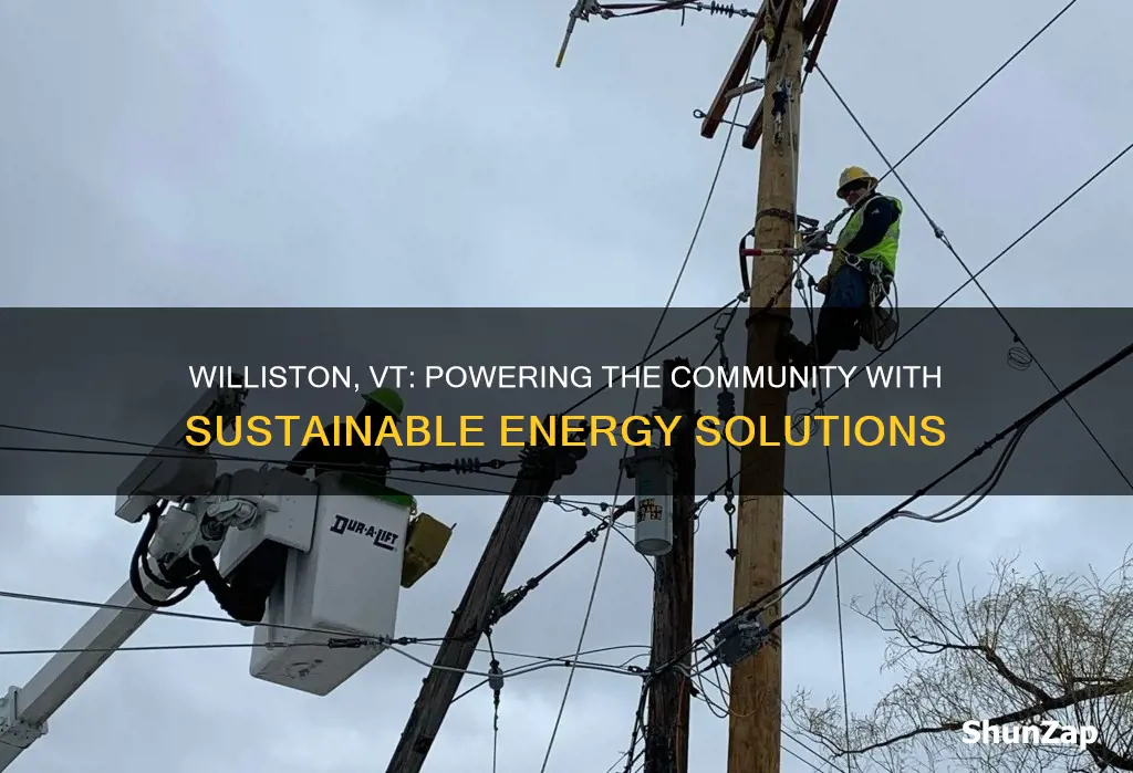 what is electric company serving williston vt