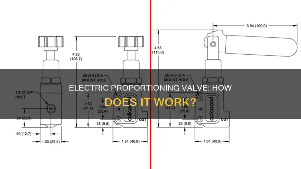 what is electric connection on proportioning valve