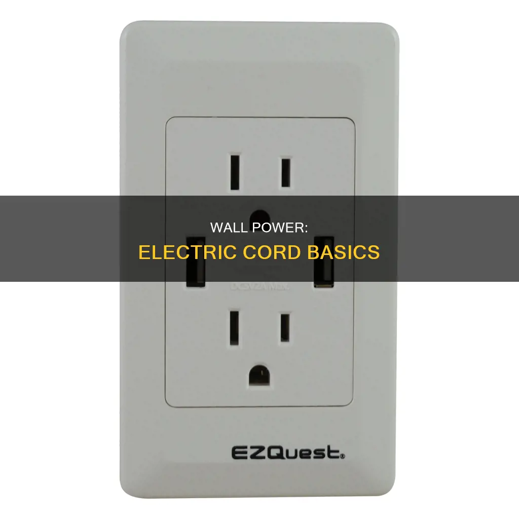 what is electric cord in wall called
