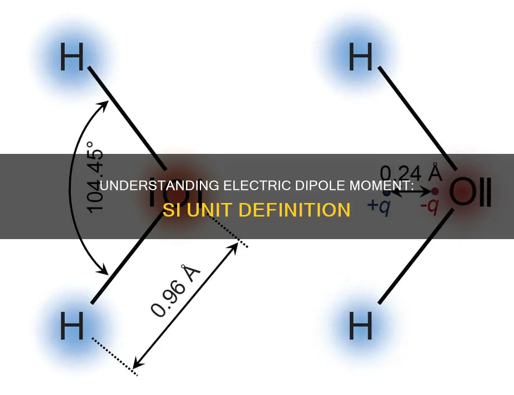 what is electric dipole moment si unit