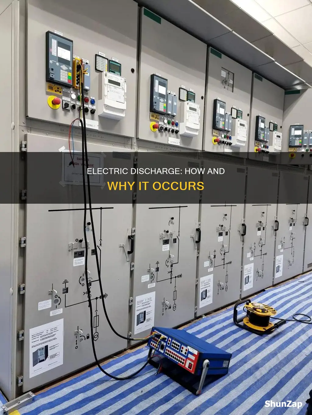 what is electric discharge give an example