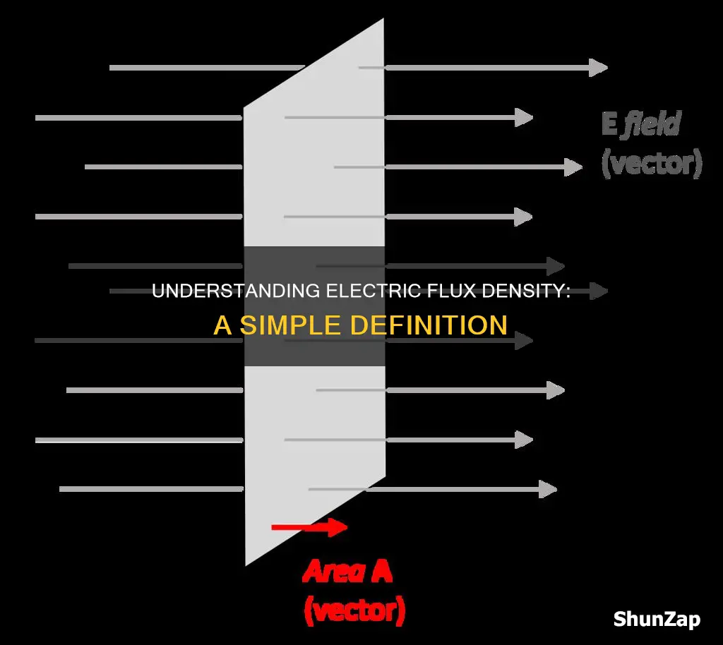 what is electric flux density simple definition