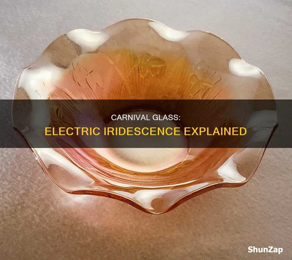 what is electric iridescence in carnival glass