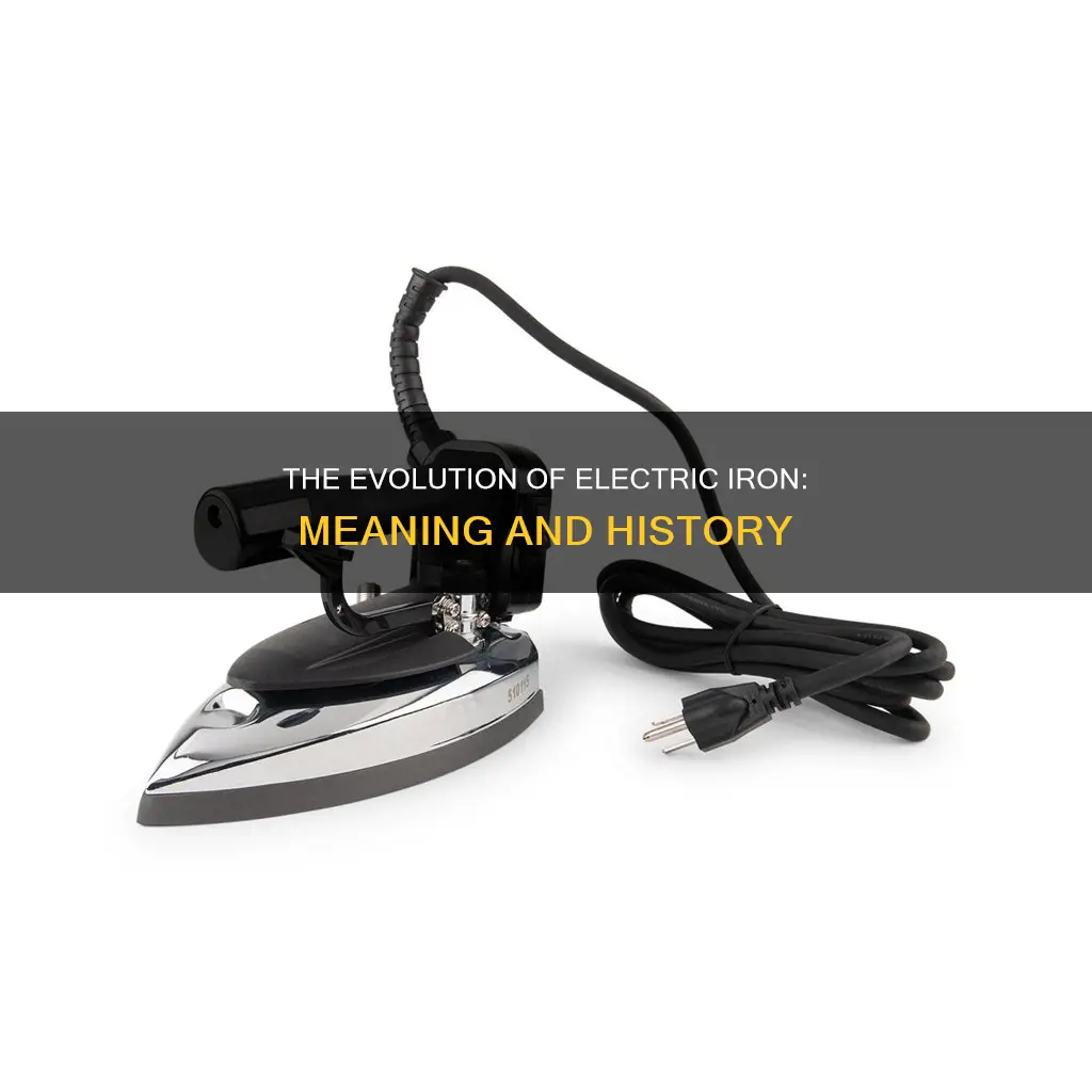 what is electric iron meaning