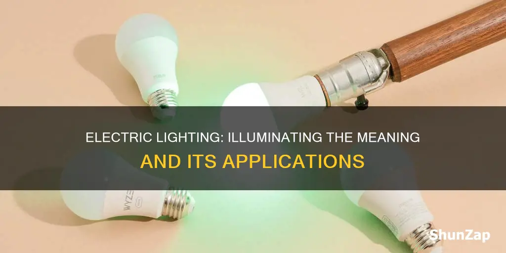 what is electric lighting mean