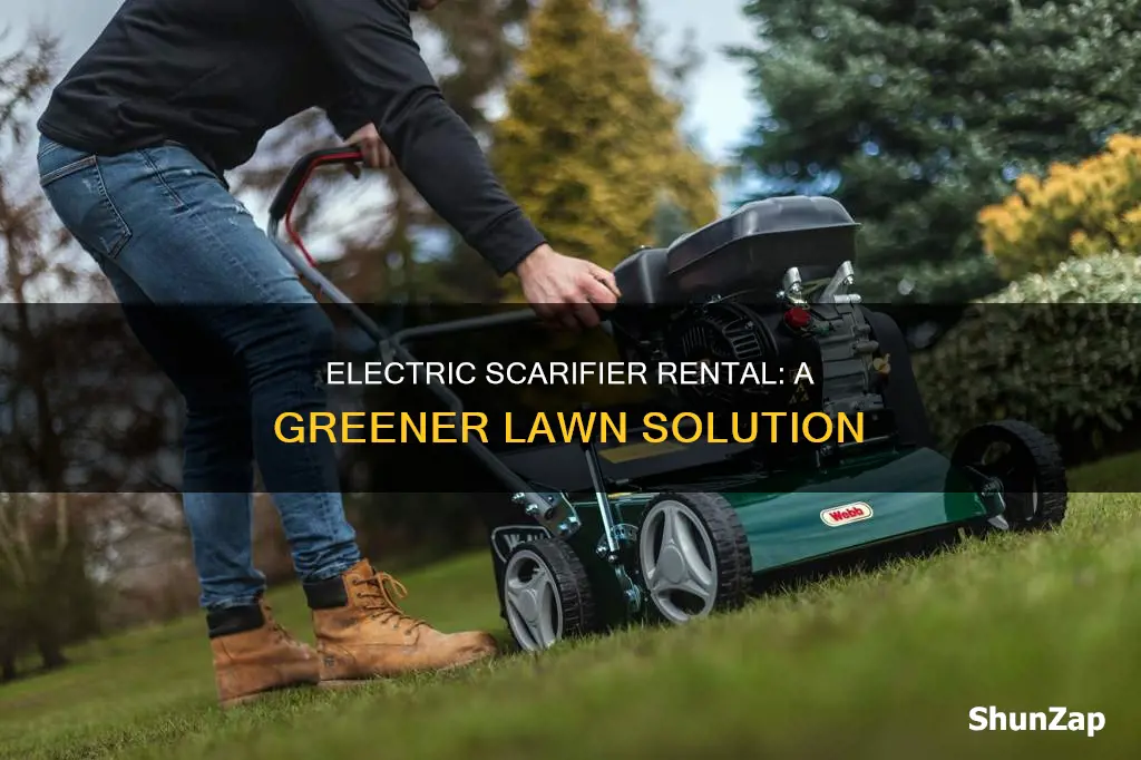 what is electric scarifier rental for lawn