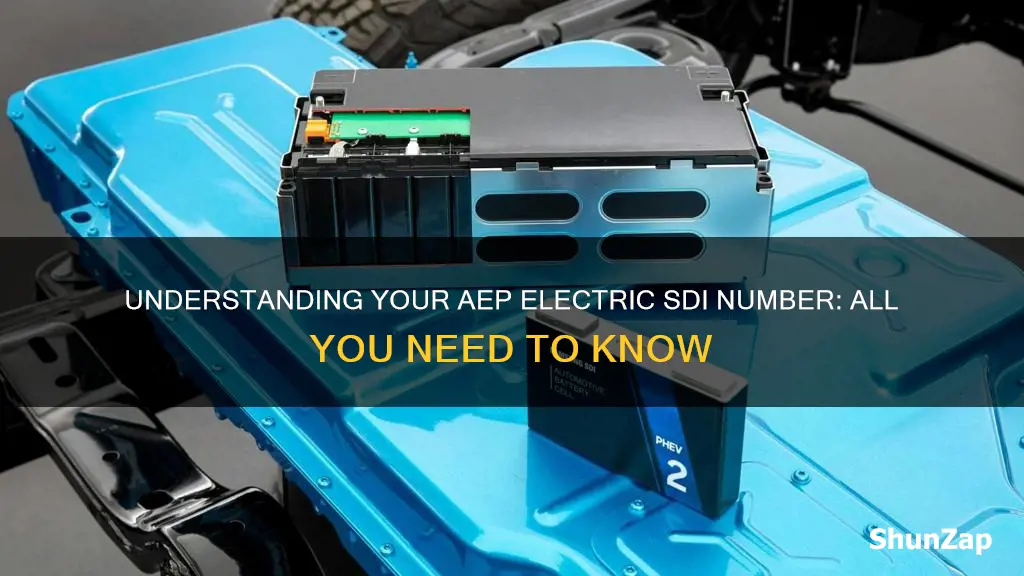 what is electric sdi number mean on aep