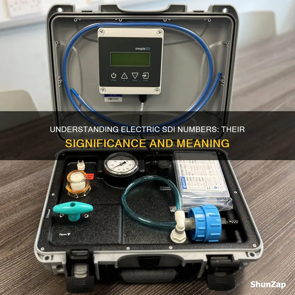 what is electric sdi number mean