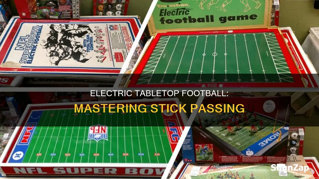what is electric tabletop football stick passing