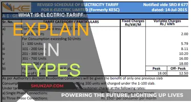 Electric Tariff Types: Understanding Your Power Bill