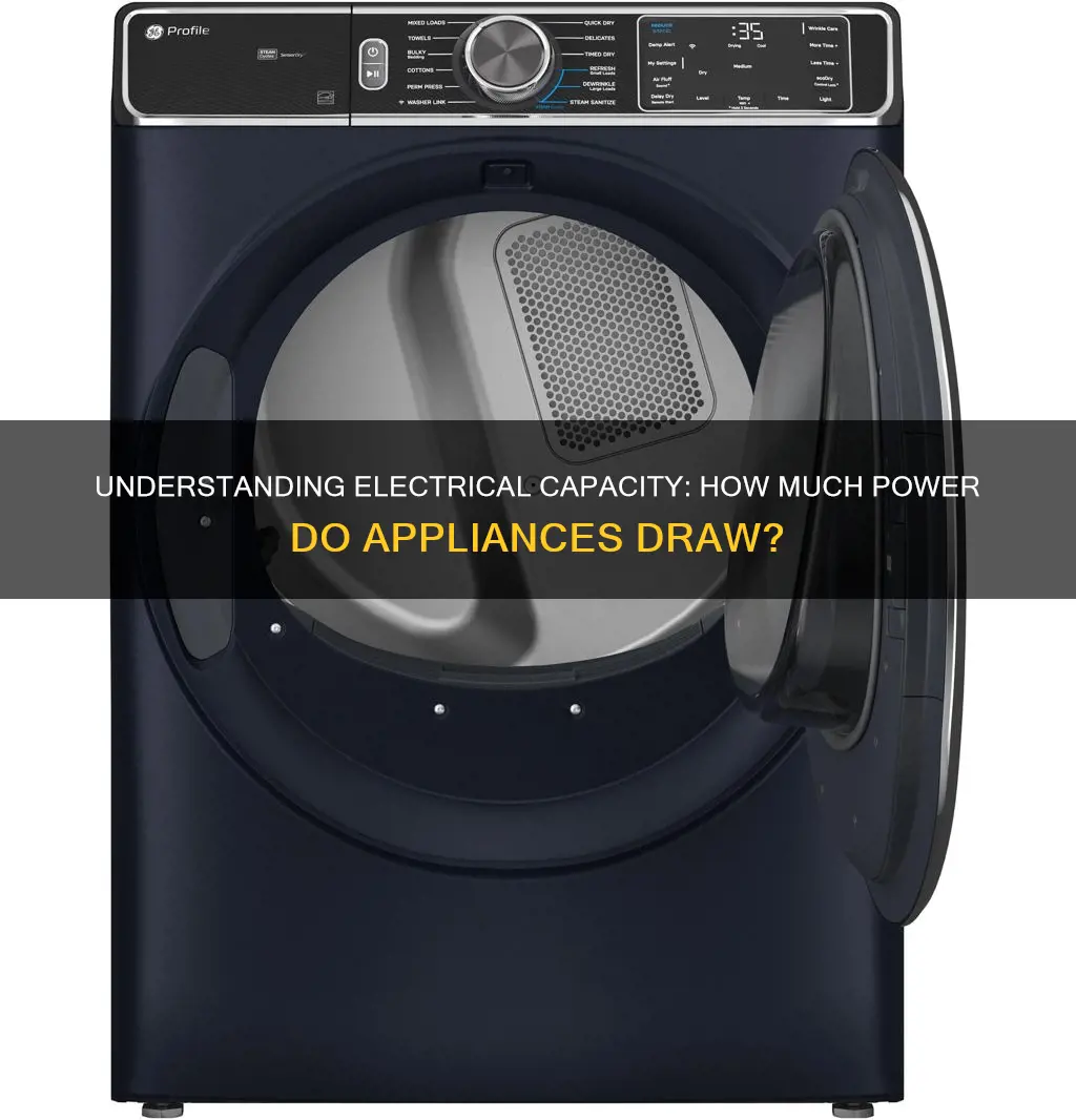 what is electrical capacity of an appliance