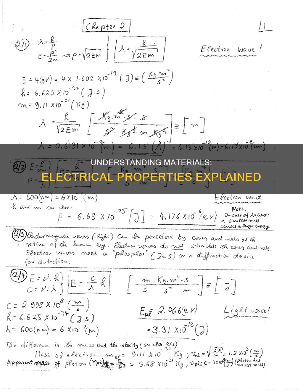 what is electrical property of a material