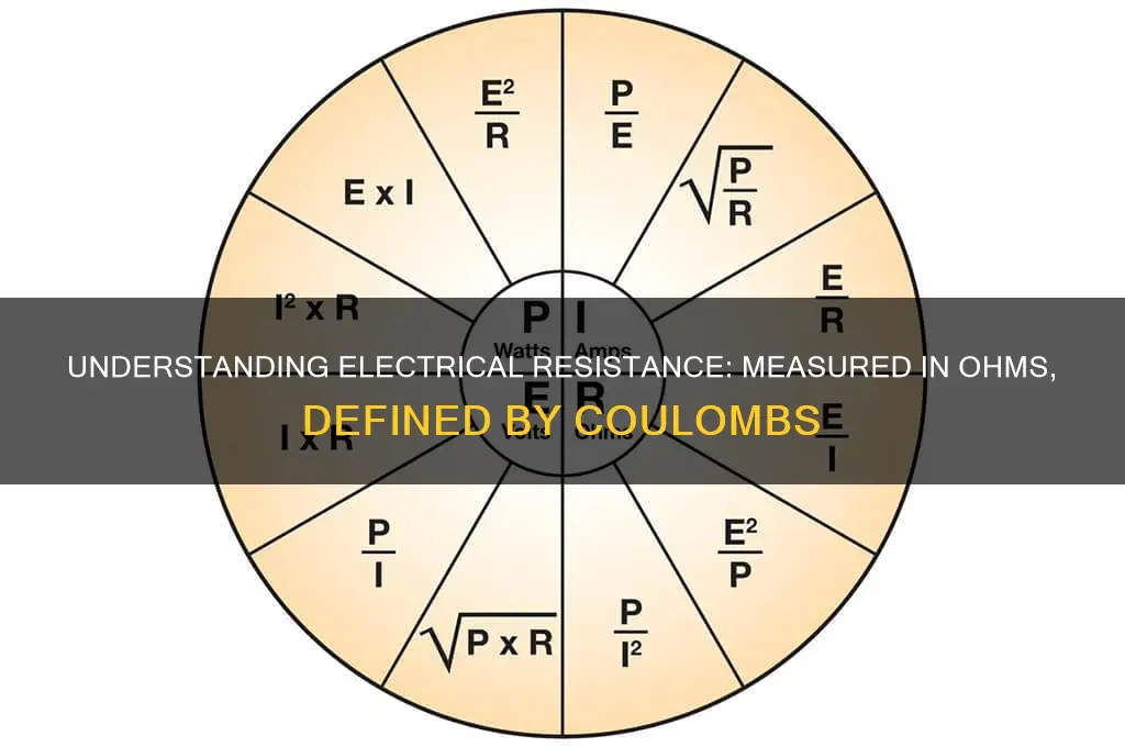 what is electrical resistance measured in coulombs