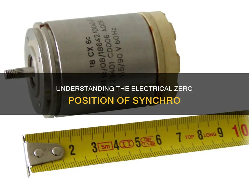 what is electrical zero position of synchro
