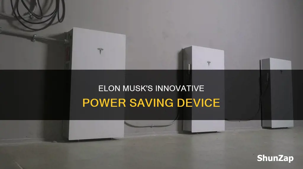 what is elon musk electricity saving device