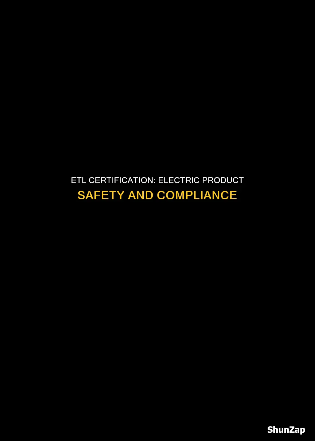 what is etl for an electric product
