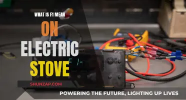Understanding the F1 Function on Your Electric Stove