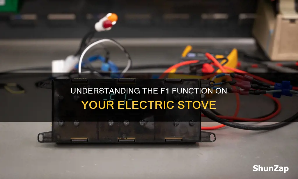 what is f1 mean on electric stove