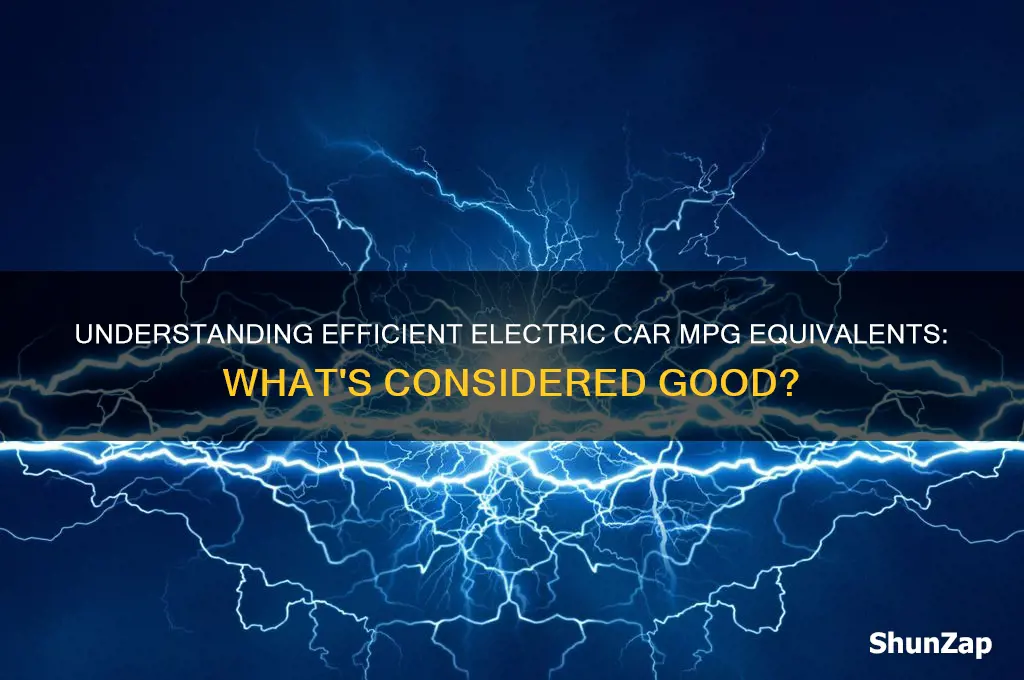 what is good mpg for electric cars