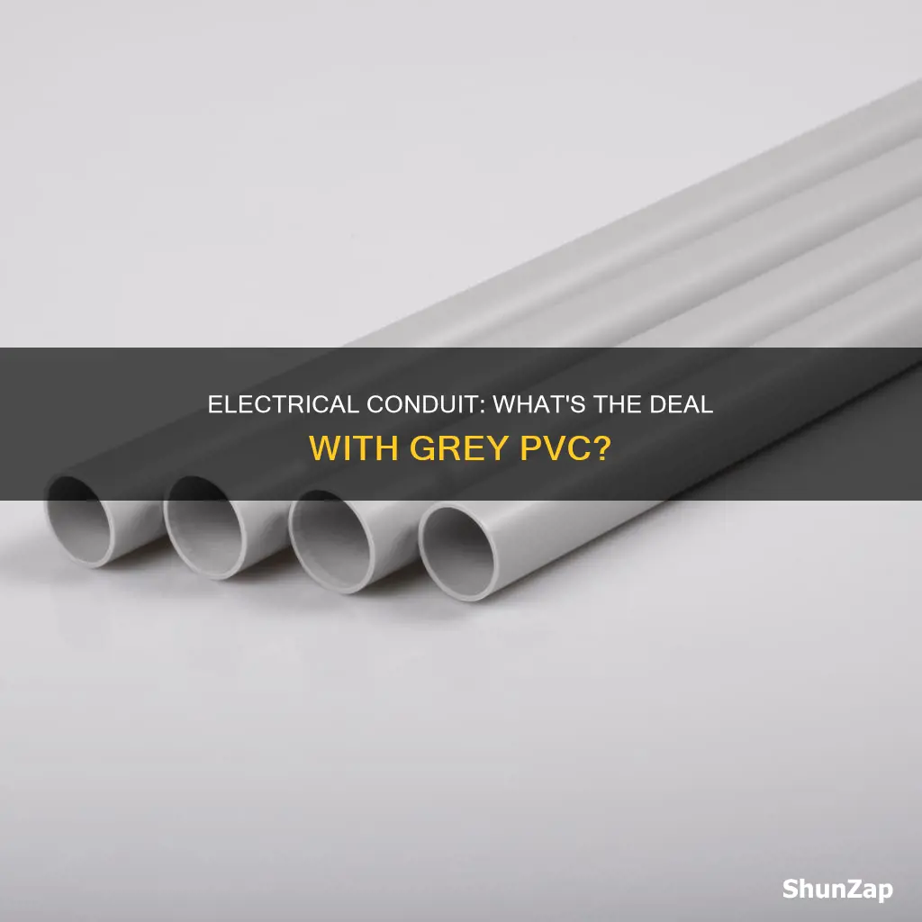 what is grey plastic electrical conduit called