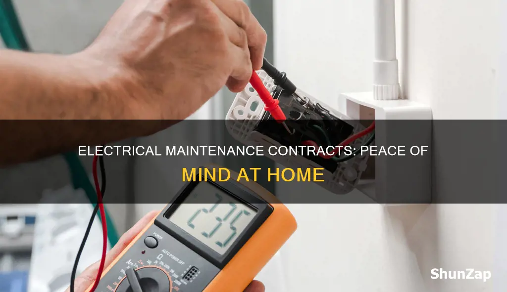 what is in home electrical maintenance contracts