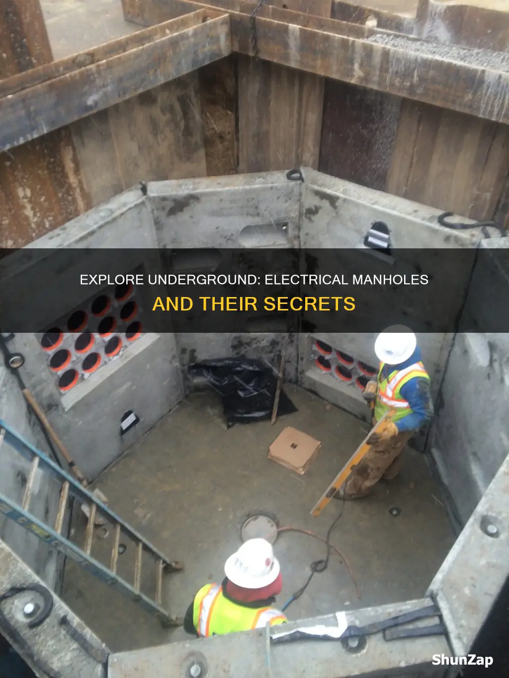 what is inside a manhole for electrical