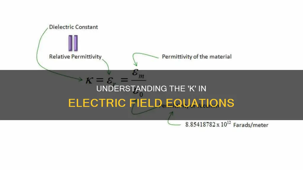 what is k in electric feild equation
