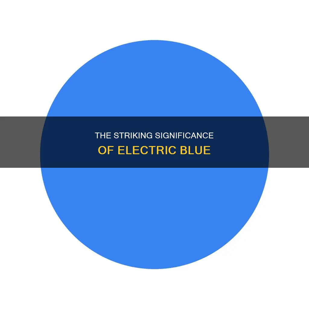 what is meaning of electric blue