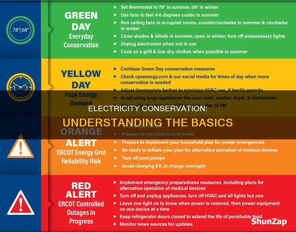 what is meant by conservation of electricity