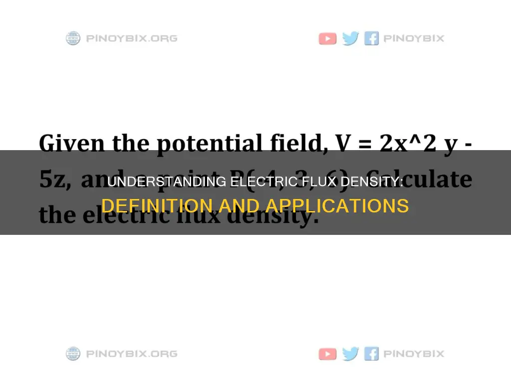 what is meant by electric flux density